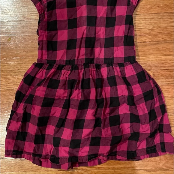 Gap Kids - Girl’s Black/Pink Checkered Dress - Picture 2 of 3